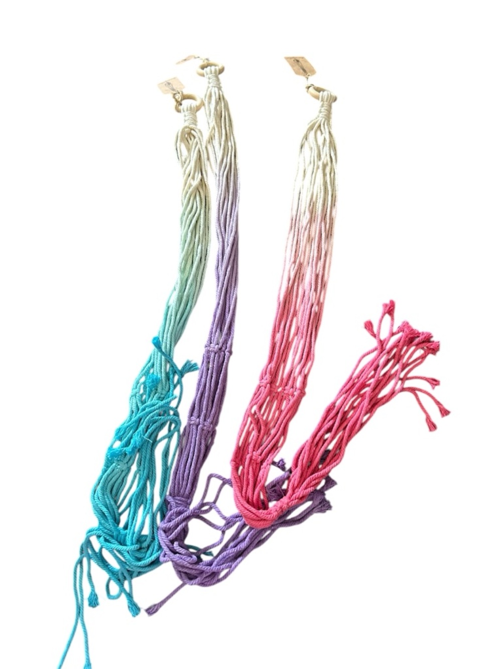 Multicolor Ombre plant hangers   - Pink, Purple, Teal